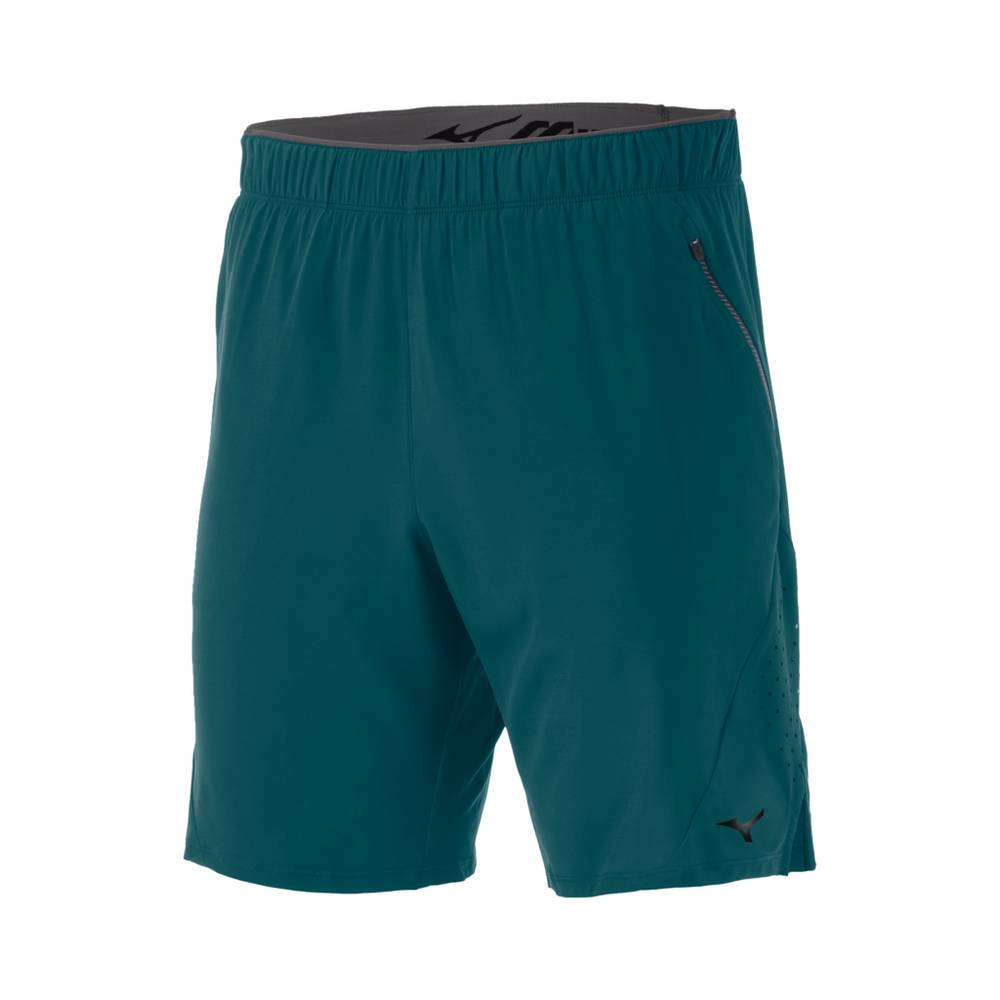 Pantaloncini Mizuno Running Alpha 9" Uomo - Verdi - 91736-UOHQ